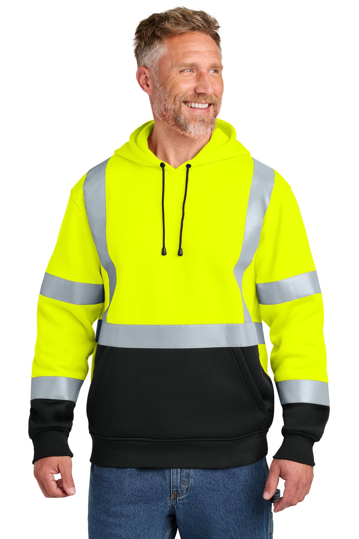 CornerStone ® ANSI 107 Class 3 Heavy-Duty Fleece Pullover Hoodie CSF301