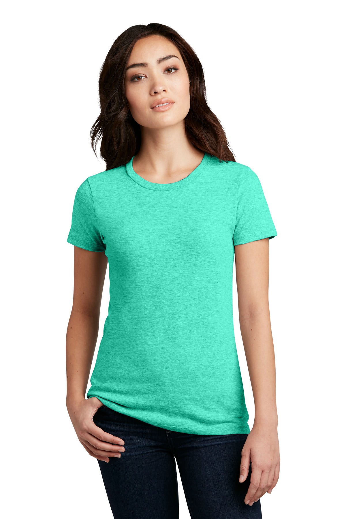 District ® Women's Perfect Blend ® CVC Tee. DM108L