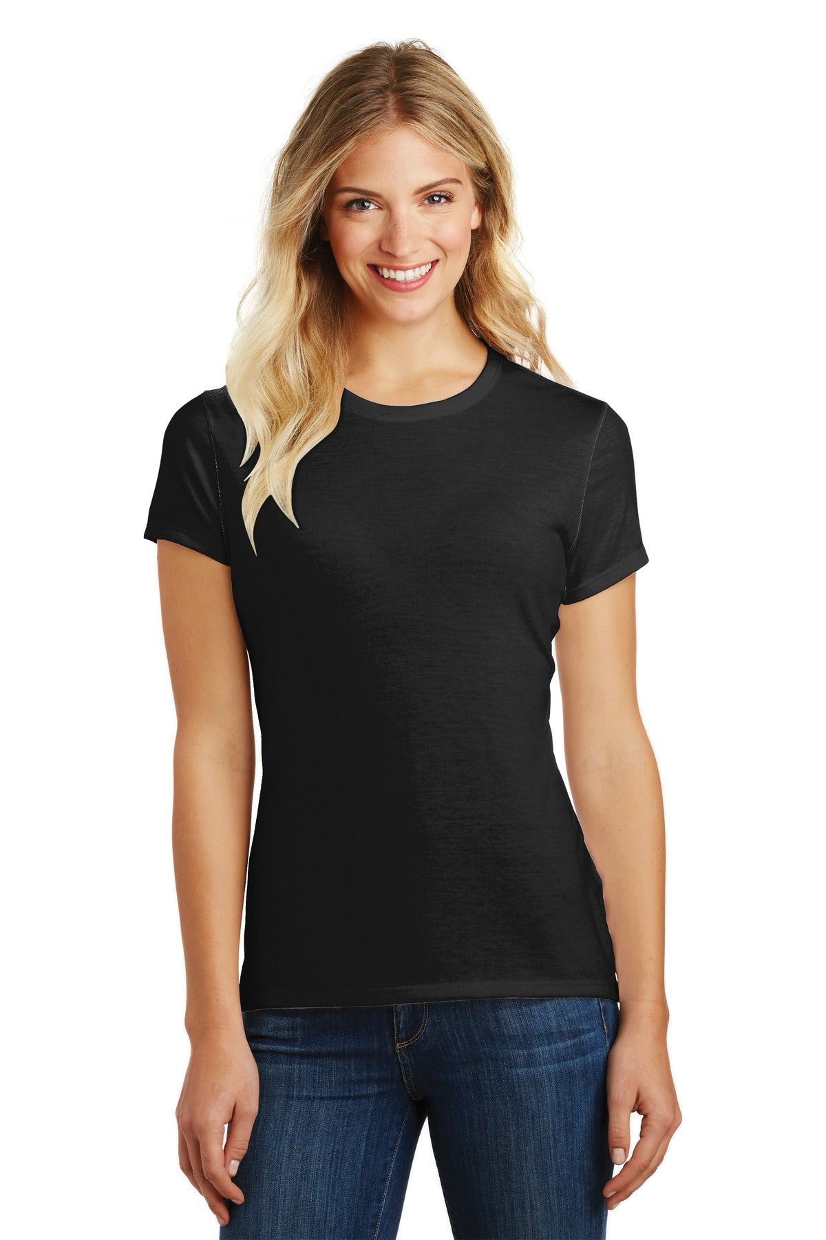 District ® Women's Perfect Blend ® CVC Tee. DM108L