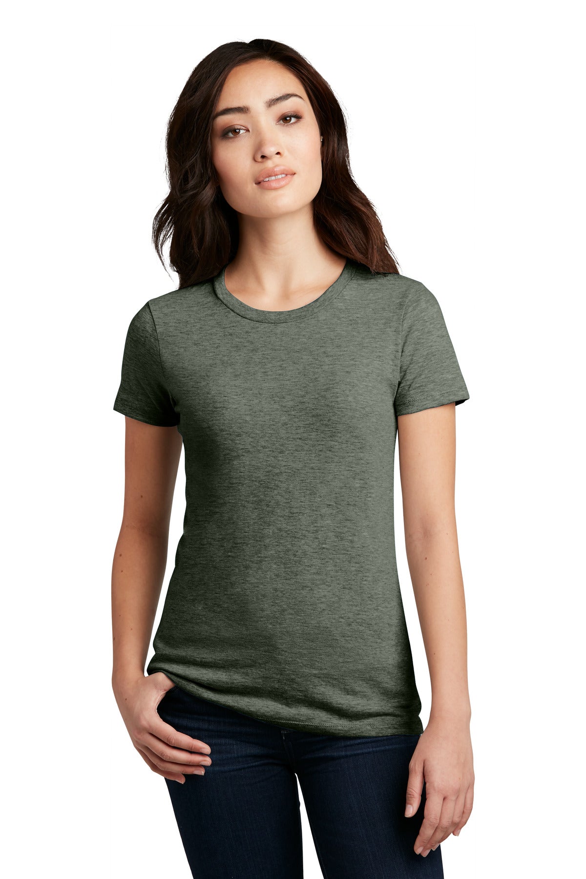District ® Women's Perfect Blend ® CVC Tee. DM108L