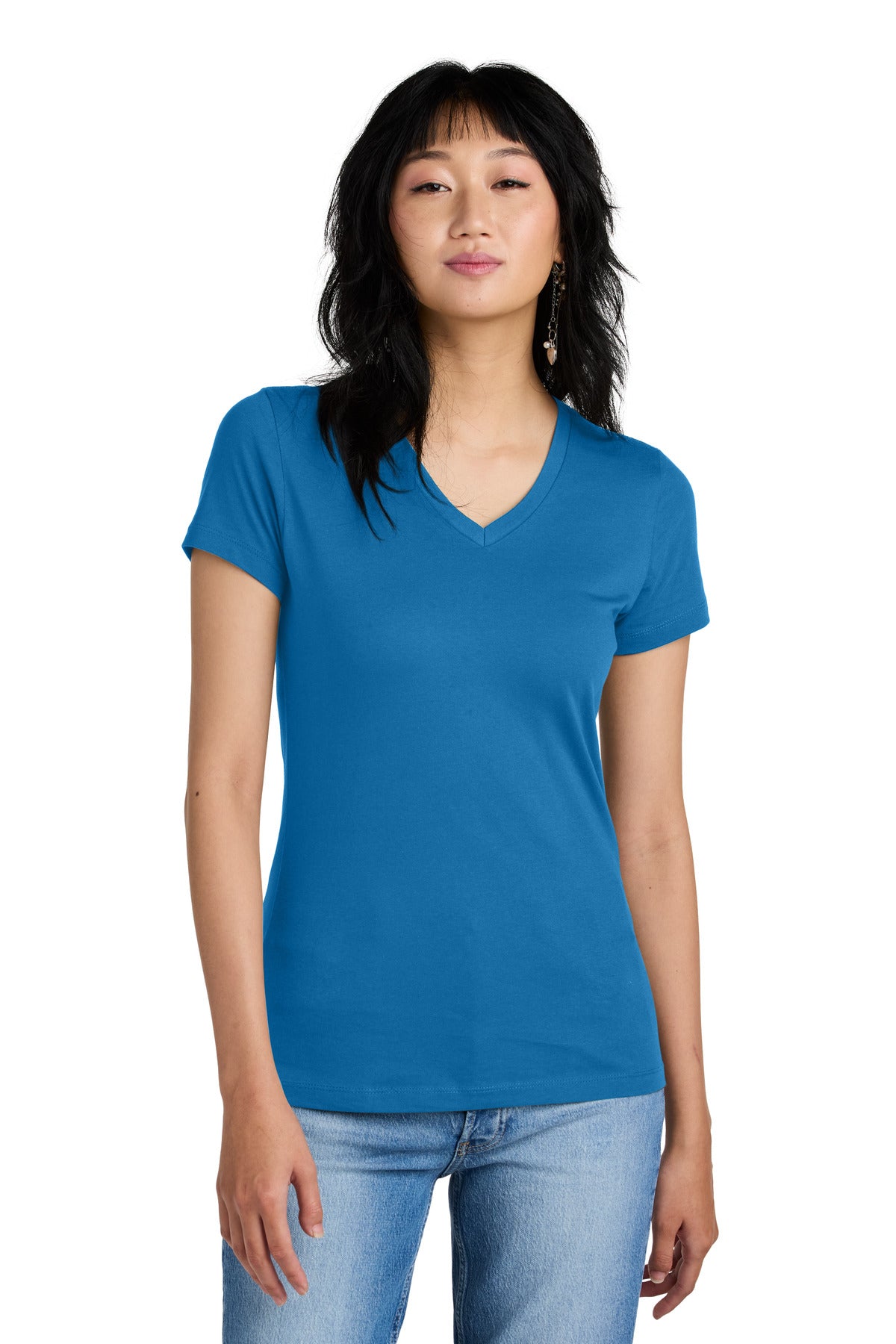 District ® - Women's Perfect Weight ® V-Neck Tee. DM1170L