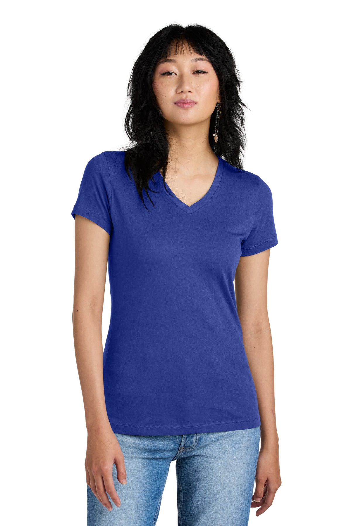 District ® - Women's Perfect Weight ® V-Neck Tee. DM1170L