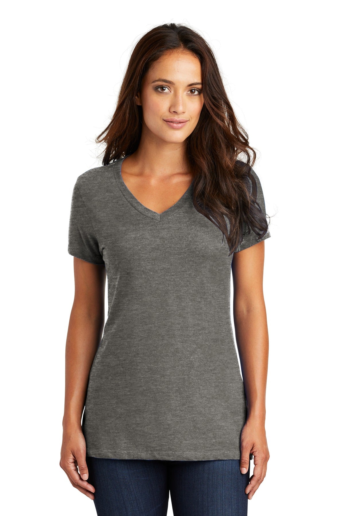 District ® - Women's Perfect Weight ® V-Neck Tee. DM1170L