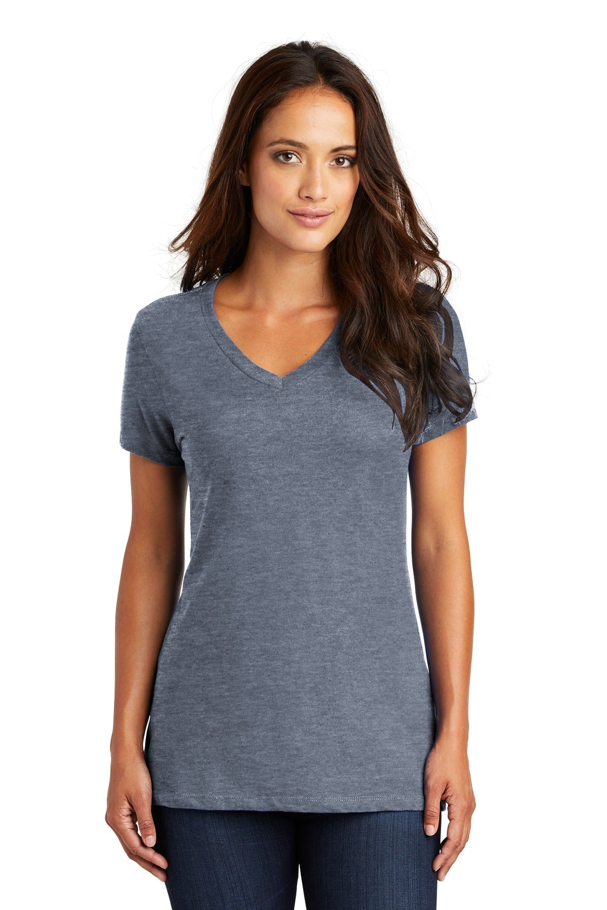 District ® - Women's Perfect Weight ® V-Neck Tee. DM1170L