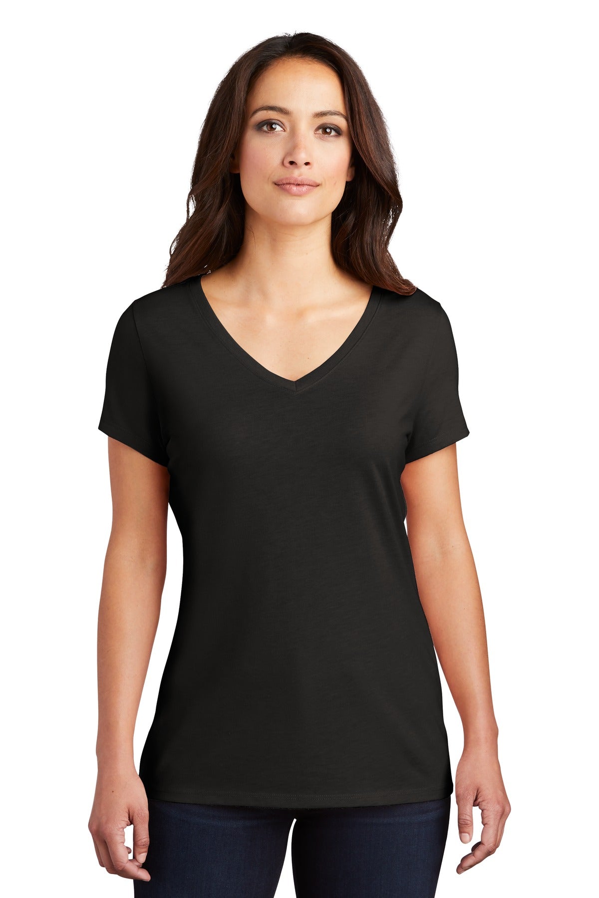 District ® Women's Perfect Tri ® V-Neck Tee. DM1350L