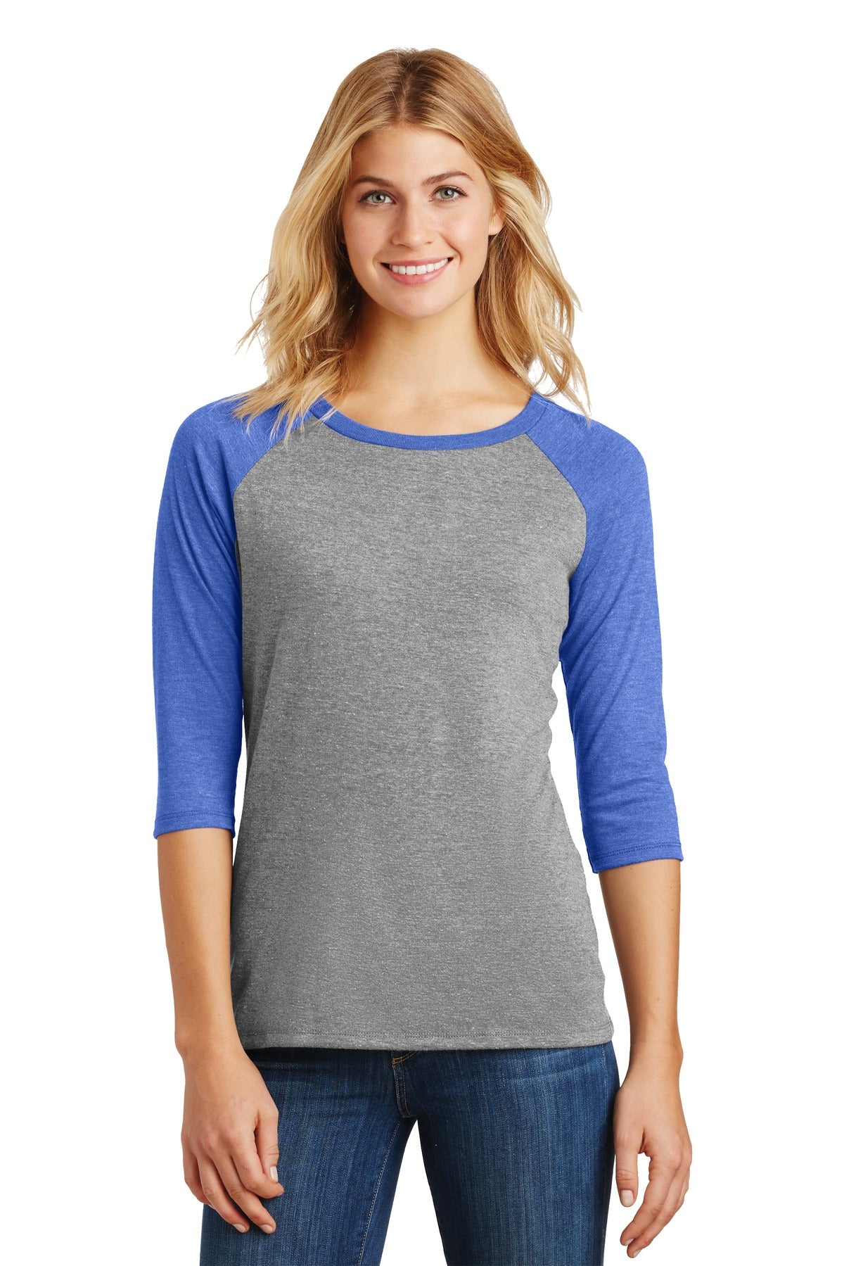 District ® Women's Perfect Tri ® 3/4-Sleeve Raglan. DM136L