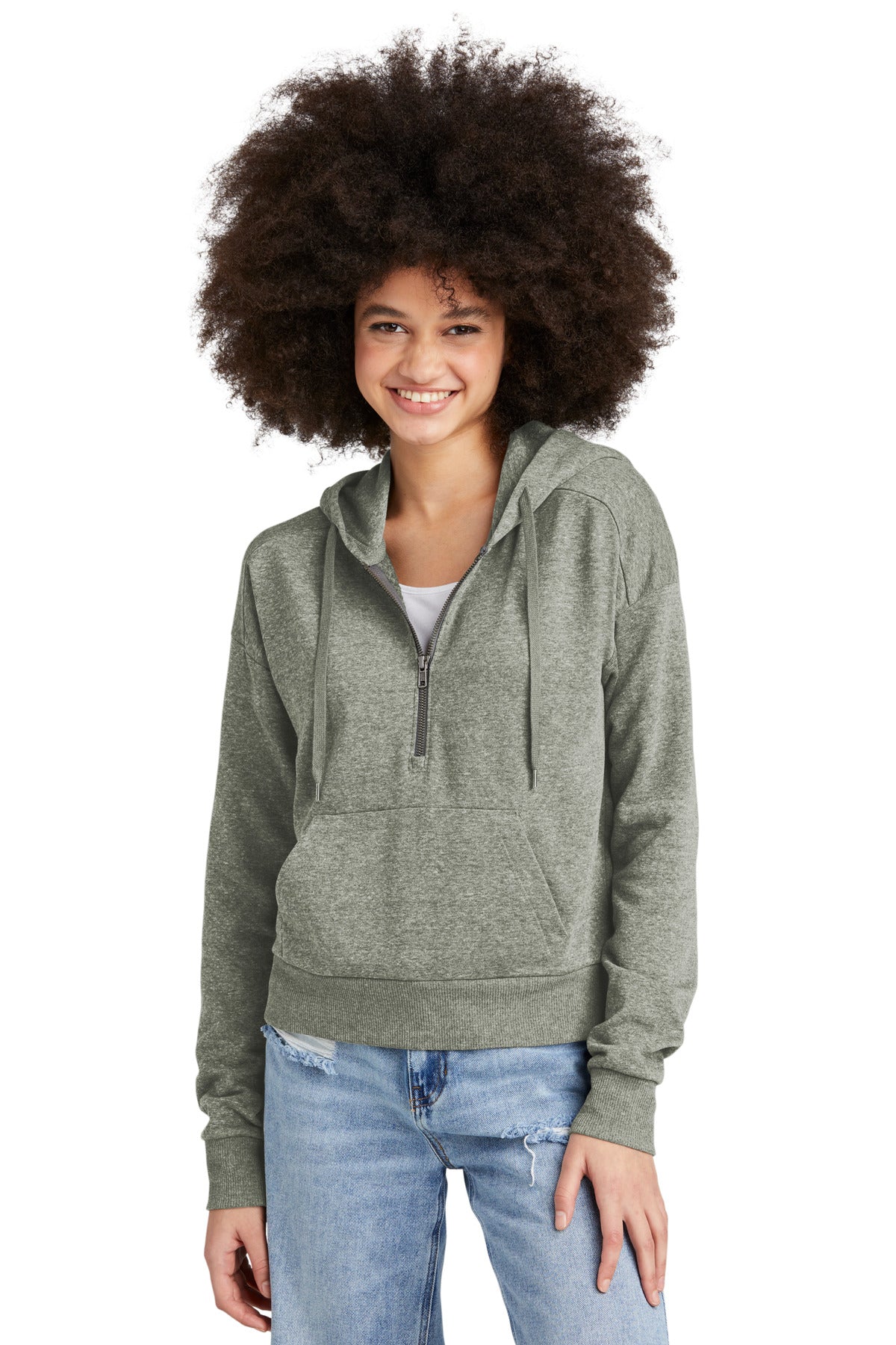 District ® Women's Perfect Tri ® Fleece 1/2-Zip Pullover DT1311