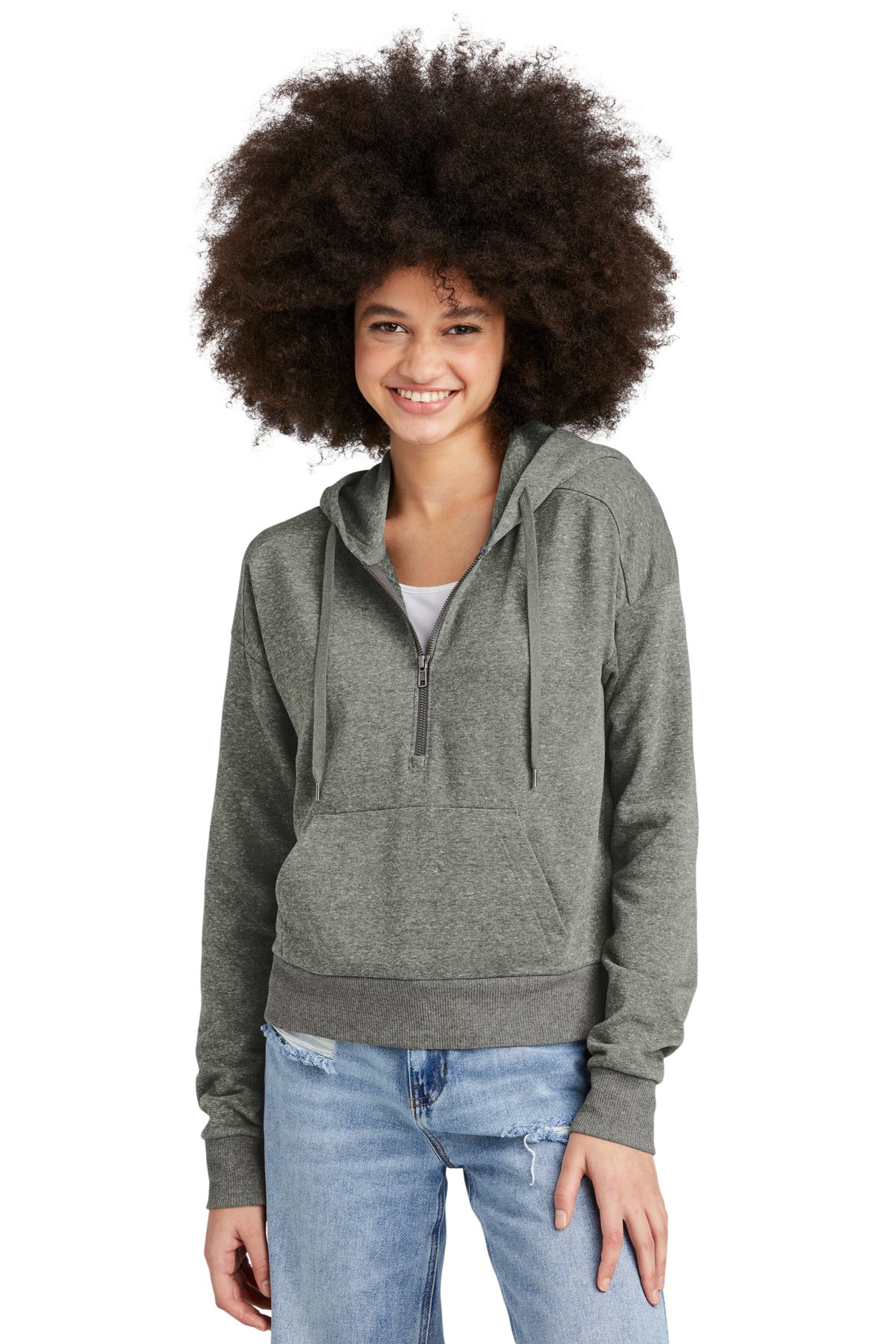 District ® Women's Perfect Tri ® Fleece 1/2-Zip Pullover DT1311
