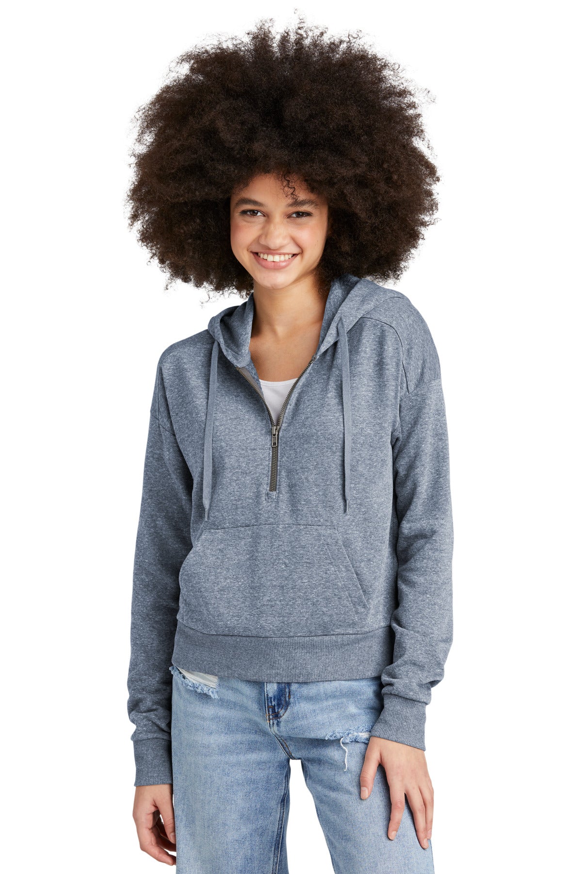 District ® Women's Perfect Tri ® Fleece 1/2-Zip Pullover DT1311