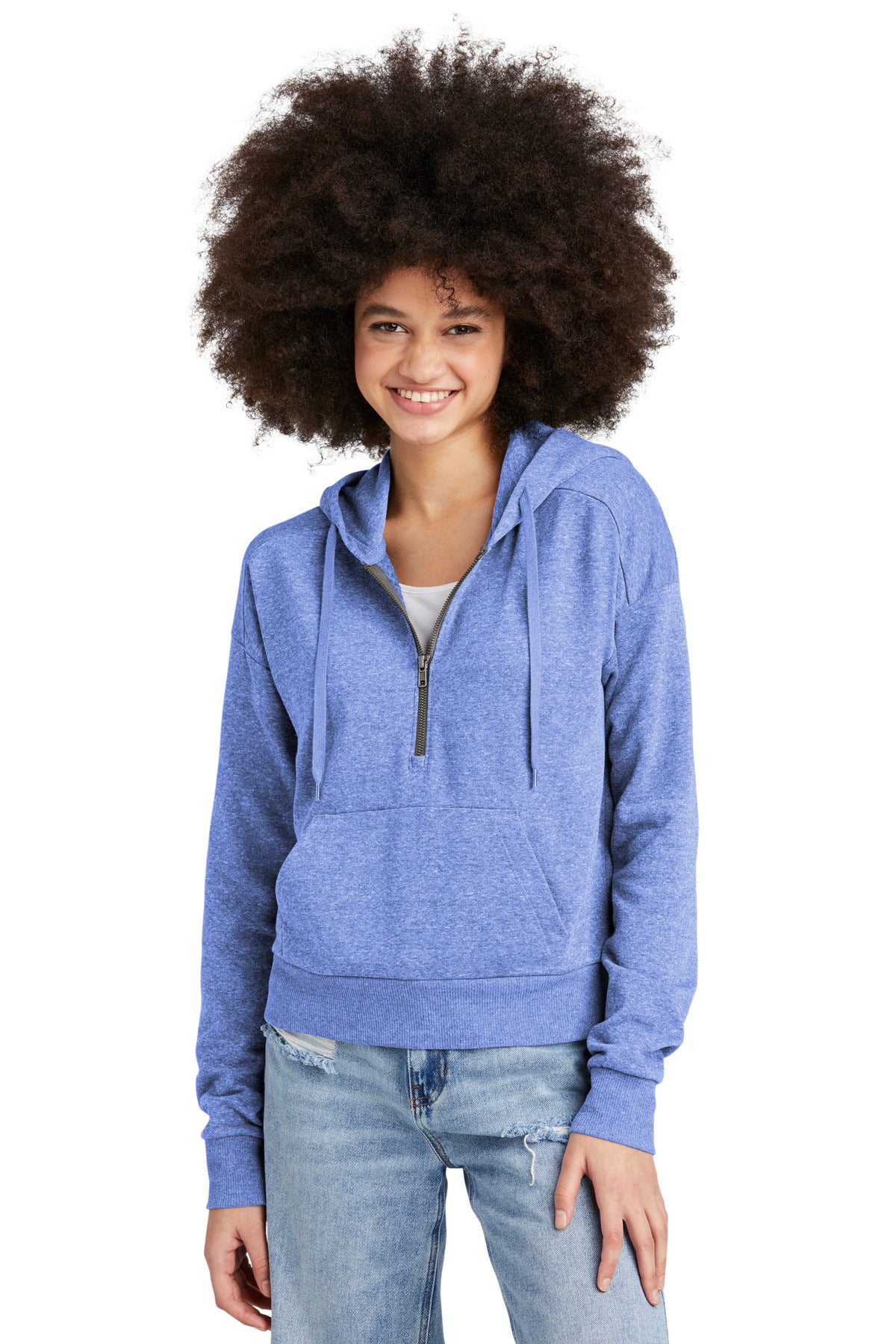 District ® Women's Perfect Tri ® Fleece 1/2-Zip Pullover DT1311