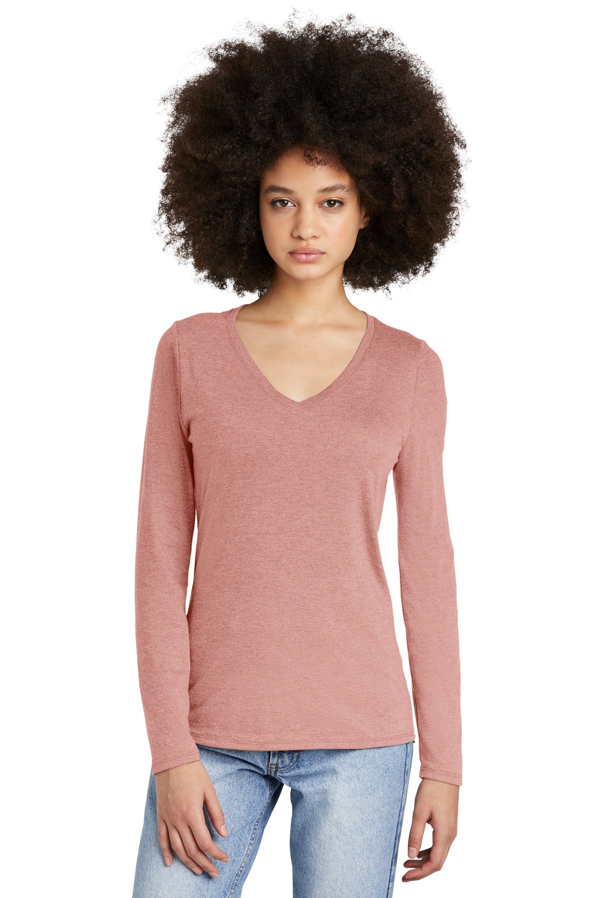 District ® Women's Perfect Tri ® Long Sleeve V-Neck Tee DT135
