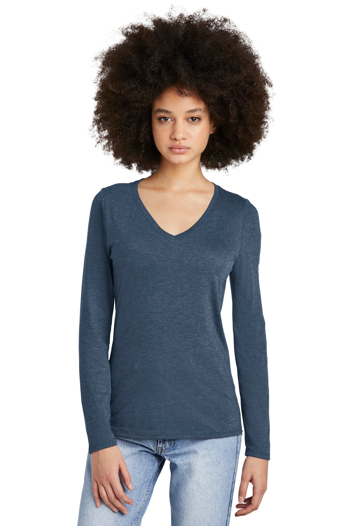 District ® Women's Perfect Tri ® Long Sleeve V-Neck Tee DT135