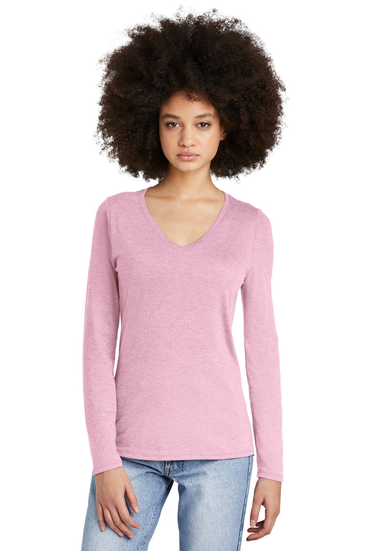 District ® Women's Perfect Tri ® Long Sleeve V-Neck Tee DT135