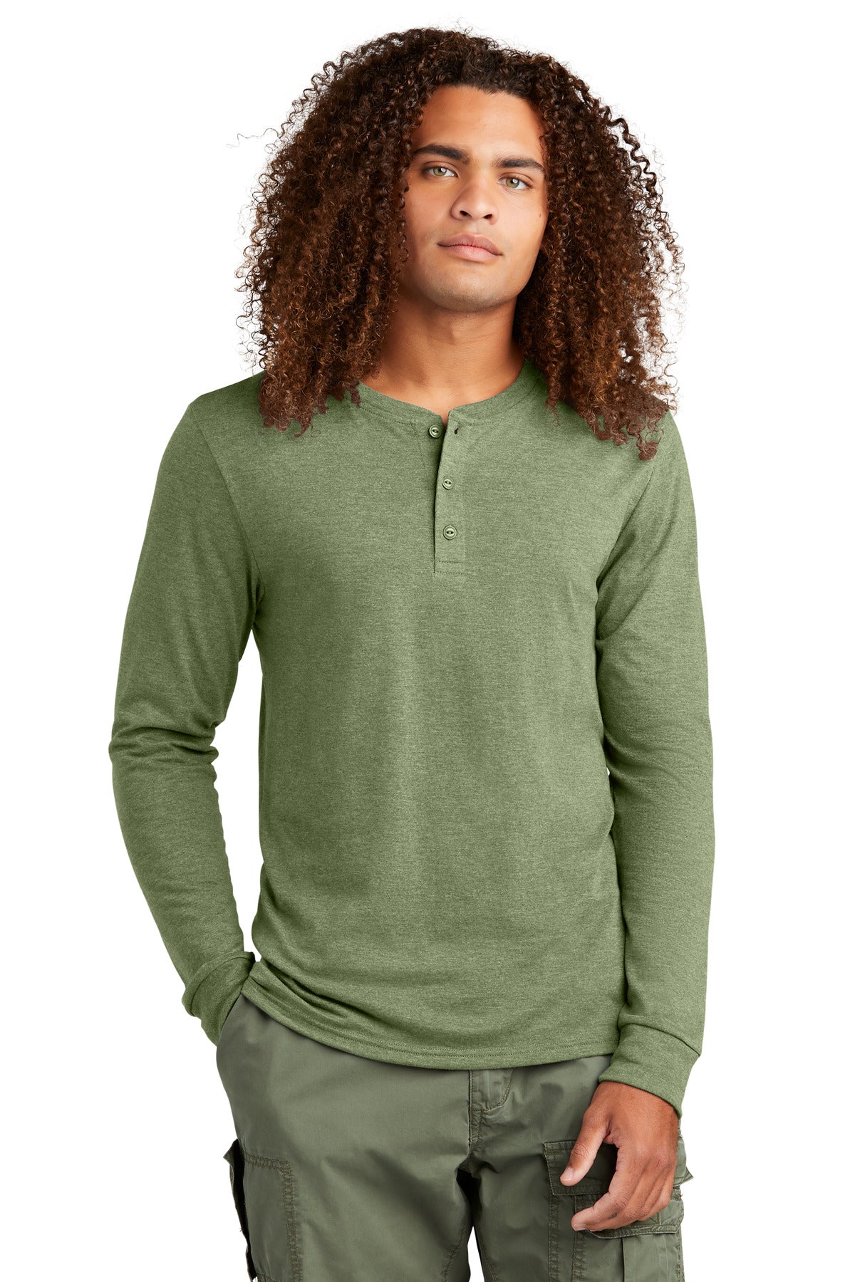 District ® Perfect Tri ® Long Sleeve Henley DT145