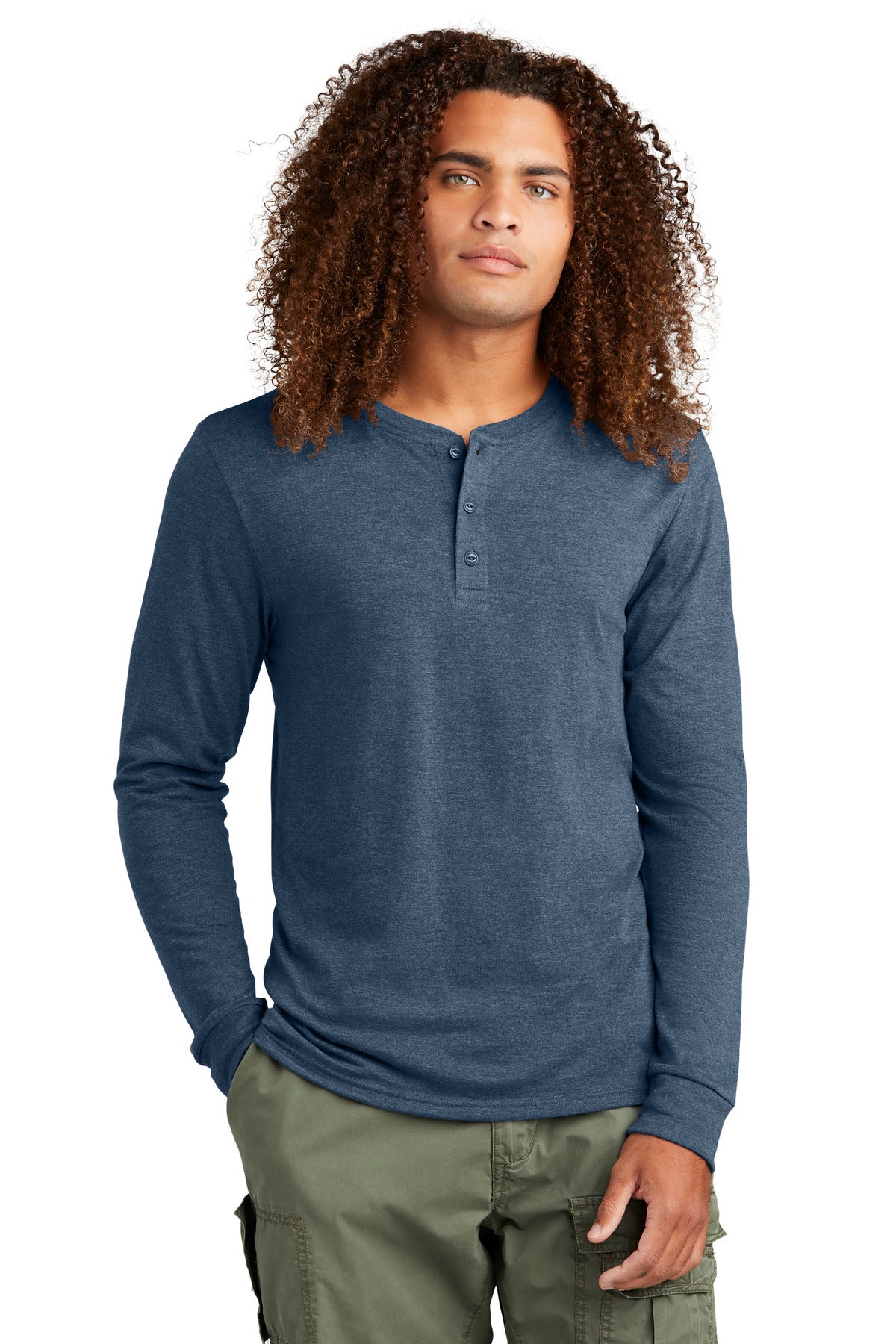 District ® Perfect Tri ® Long Sleeve Henley DT145