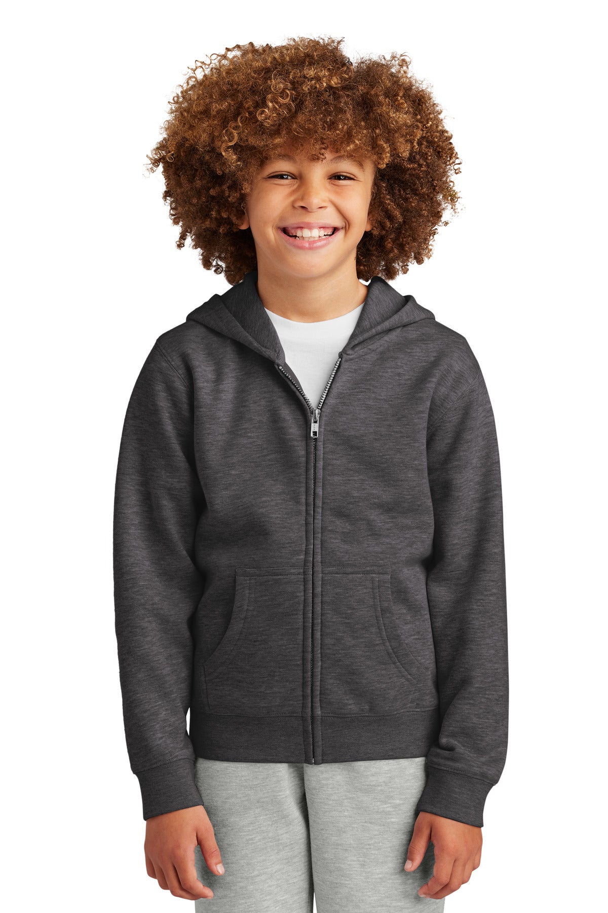 District ® Youth V.I.T. ™ Fleece Full-Zip Hoodie DT6102Y