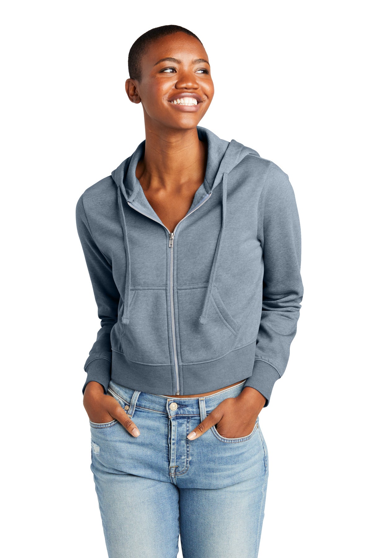 District ® Women's V.I.T. ™ Fleece Full-Zip Hoodie DT6103
