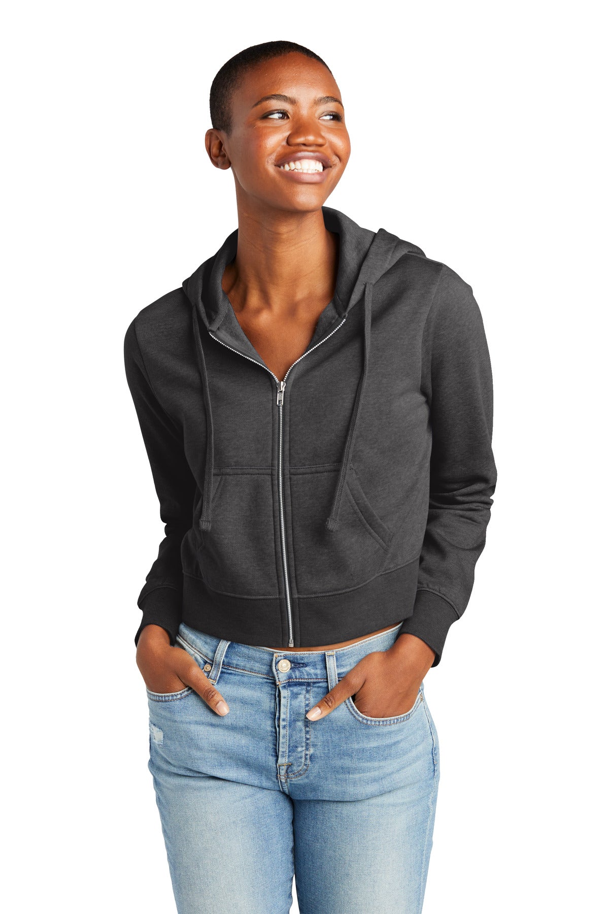 District ® Women's V.I.T. ™ Fleece Full-Zip Hoodie DT6103