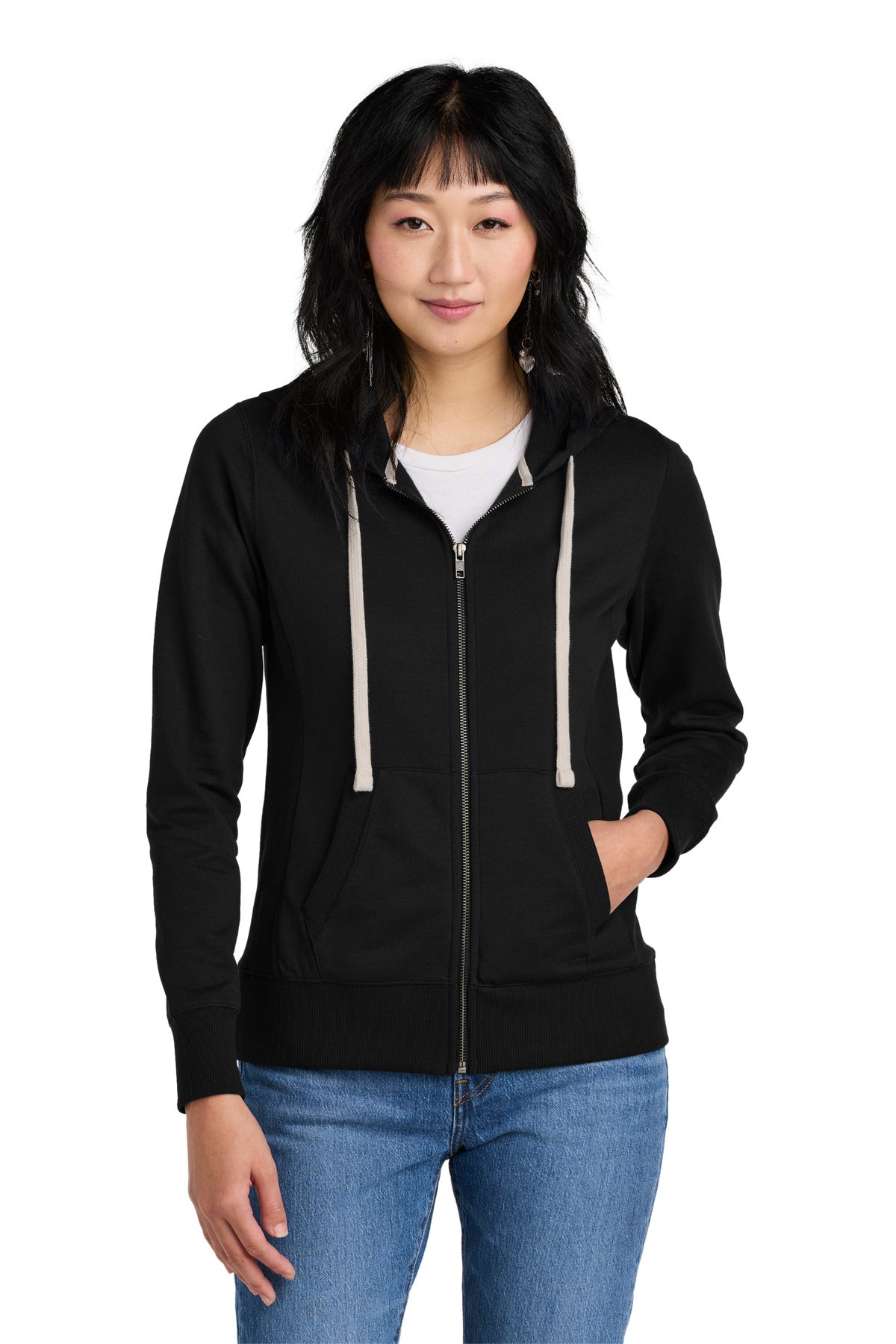 District ® Women's Re-Fleece ™ Full-Zip Hoodie DT8103