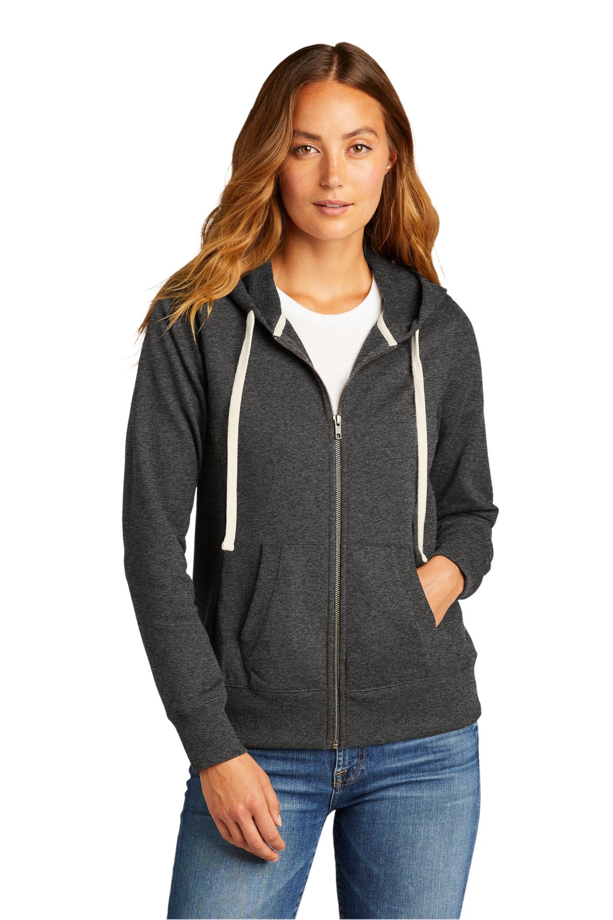 District ® Women's Re-Fleece ™ Full-Zip Hoodie DT8103
