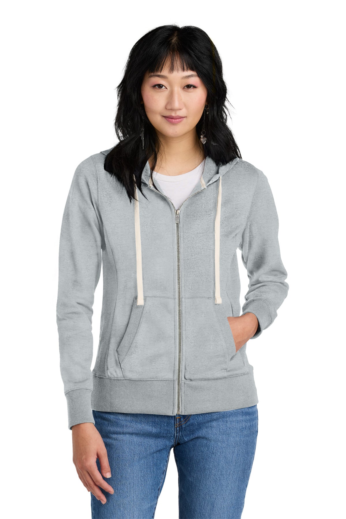 District ® Women's Re-Fleece ™ Full-Zip Hoodie DT8103