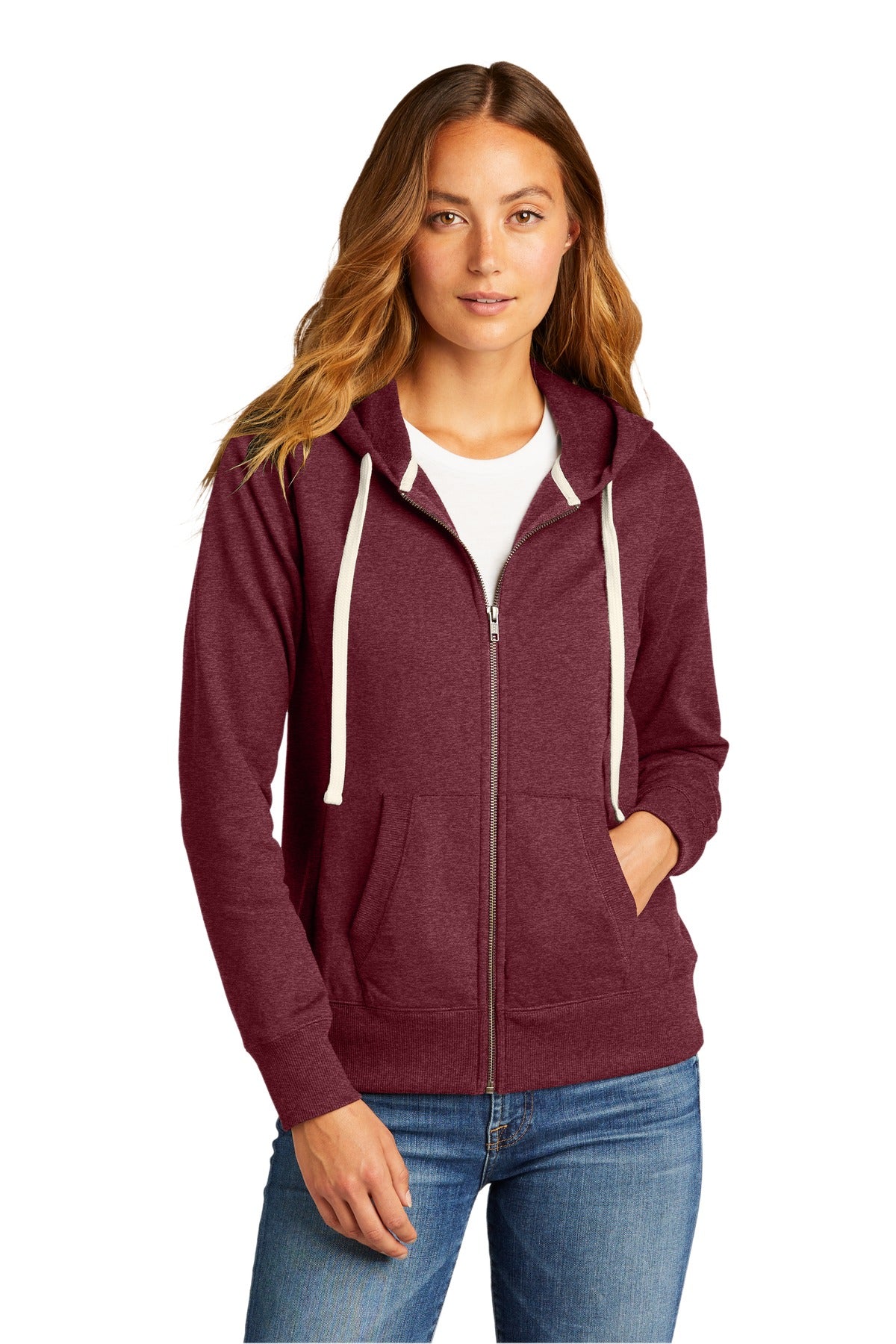District ® Women's Re-Fleece ™ Full-Zip Hoodie DT8103