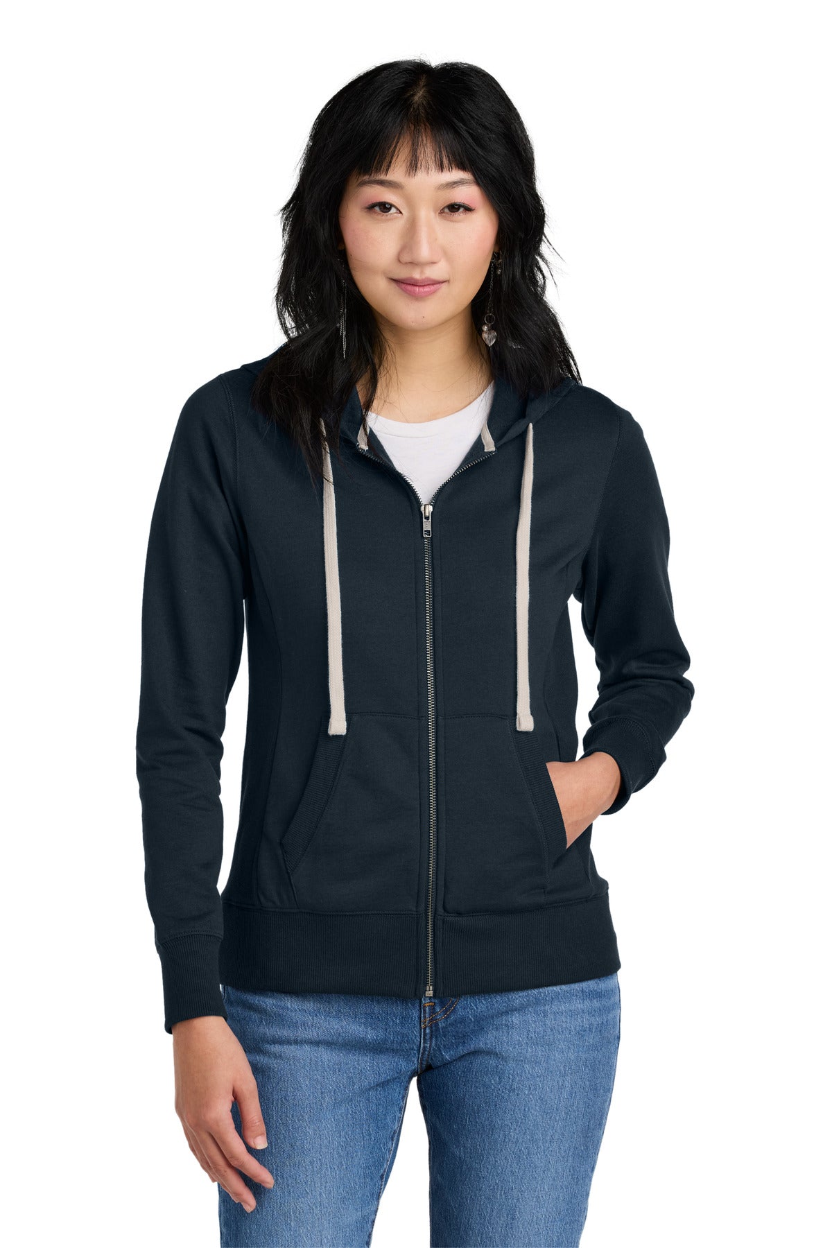 District ® Women's Re-Fleece ™ Full-Zip Hoodie DT8103