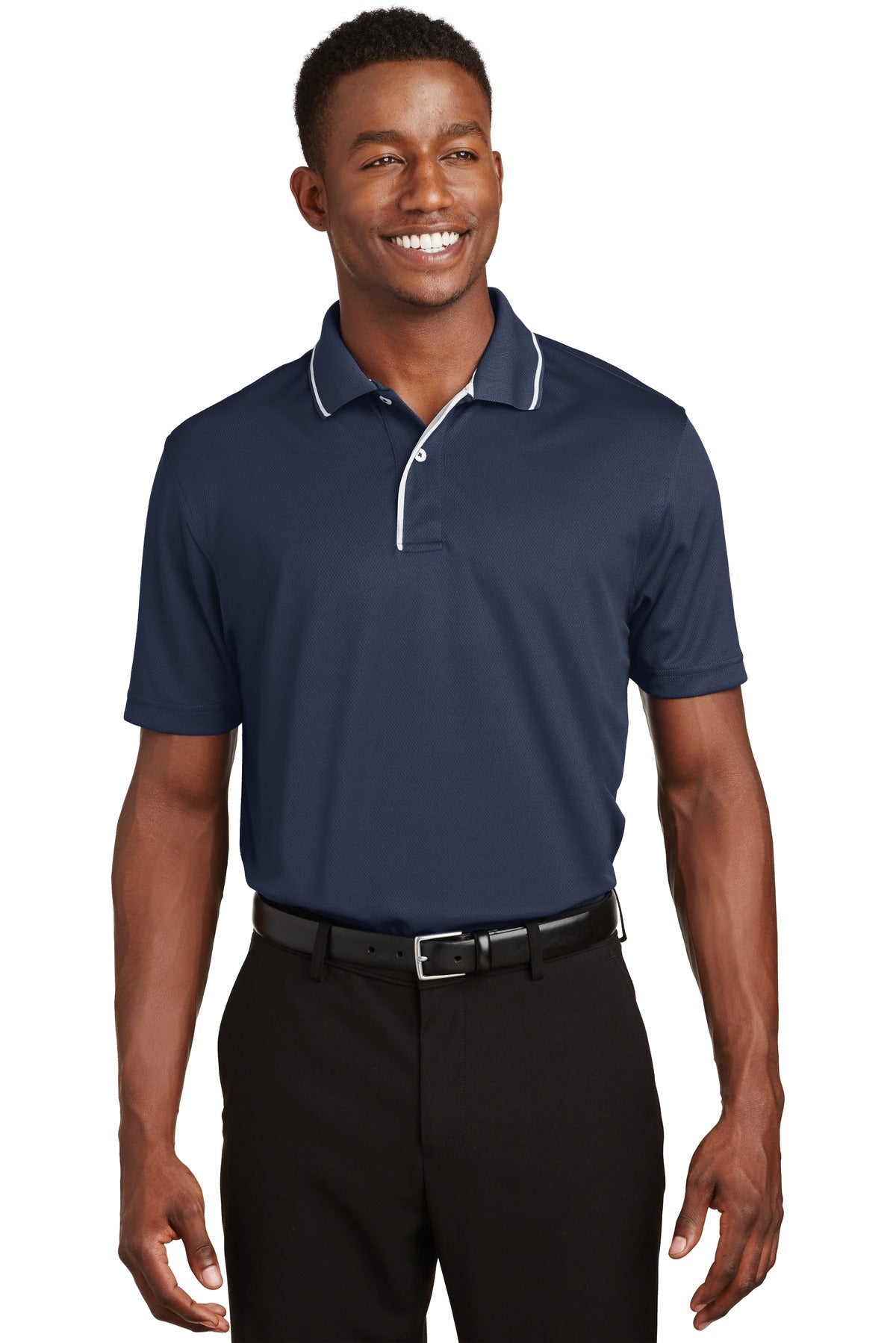 Sport-Tek ® Dri-Mesh ® Polo with Tipped Collar and Piping. K467