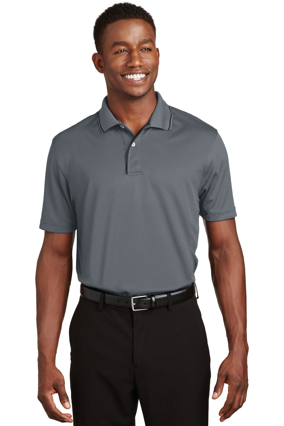 Sport-Tek ® Dri-Mesh ® Polo with Tipped Collar and Piping. K467