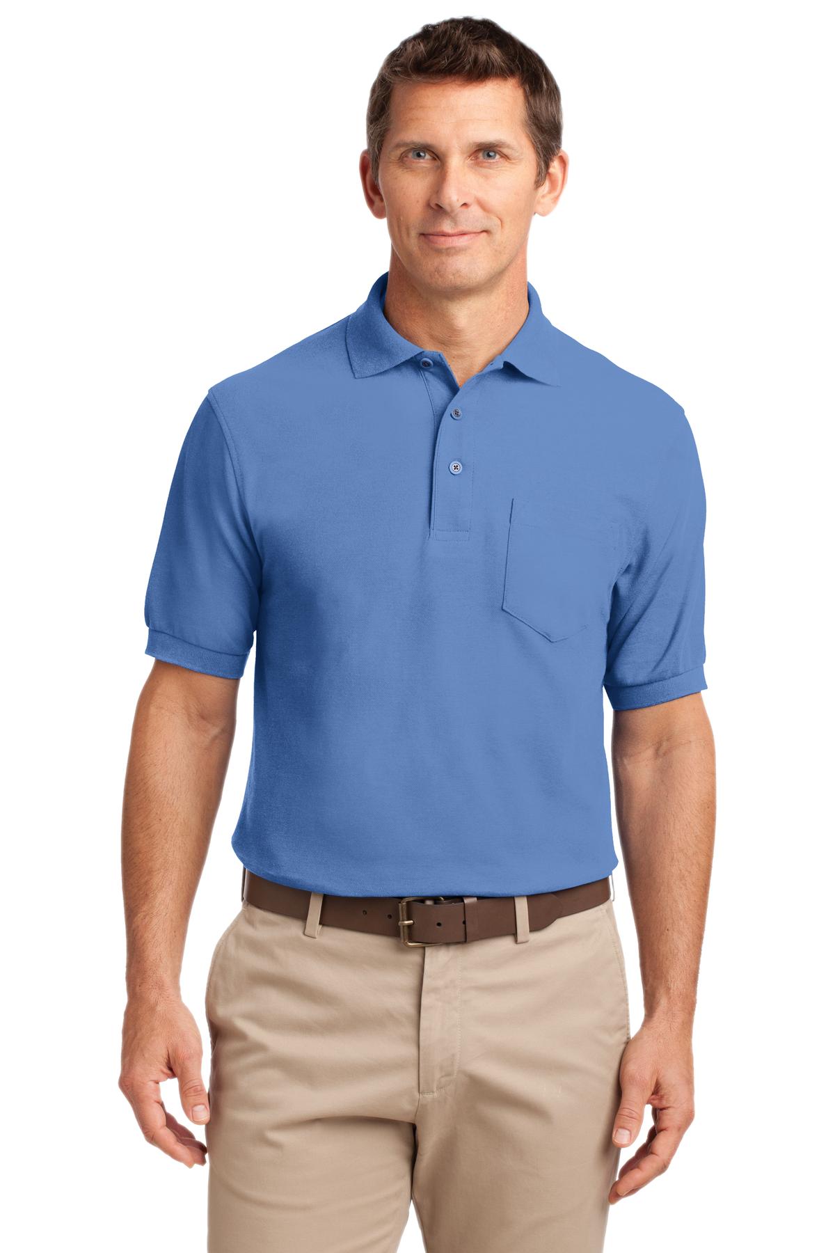 Port Authority ® Silk Touch™ Polo with Pocket. K500P