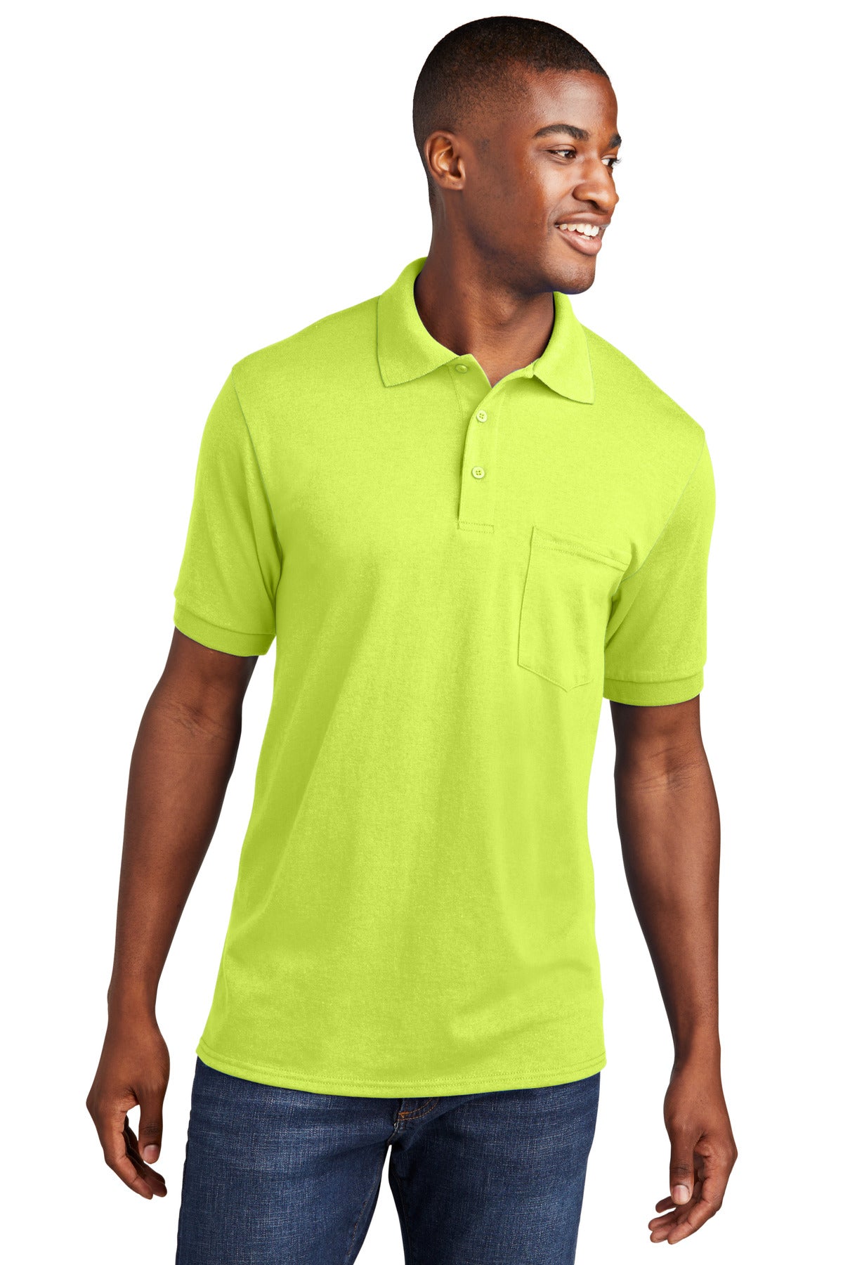 Port & Company ® Core Blend Jersey Knit Pocket Polo. KP55P