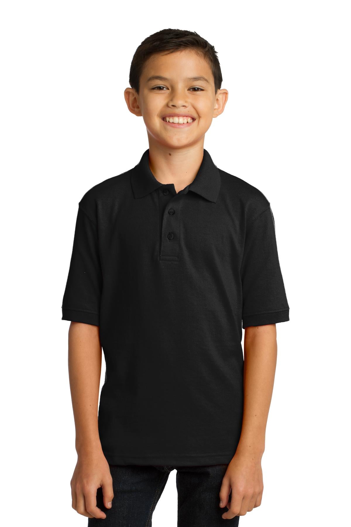 Port & Company ® Youth Core Blend Jersey Knit Polo. KP55Y