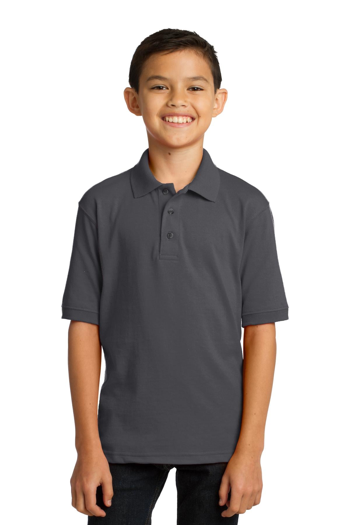 Port & Company ® Youth Core Blend Jersey Knit Polo. KP55Y