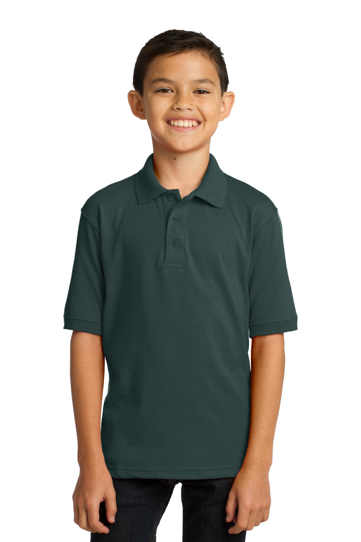Port & Company ® Youth Core Blend Jersey Knit Polo. KP55Y