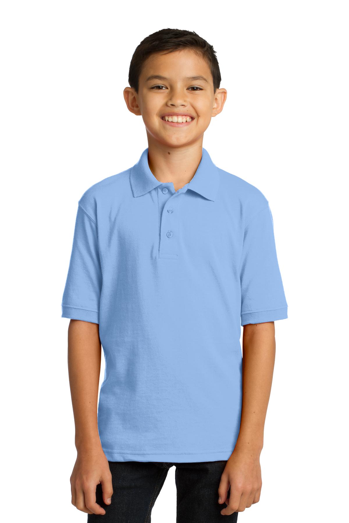 Port & Company ® Youth Core Blend Jersey Knit Polo. KP55Y