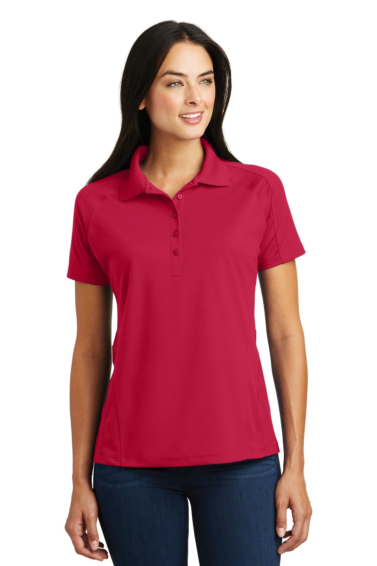 Sport-Tek ® Women's Dri-Mesh ® Pro Polo. L474