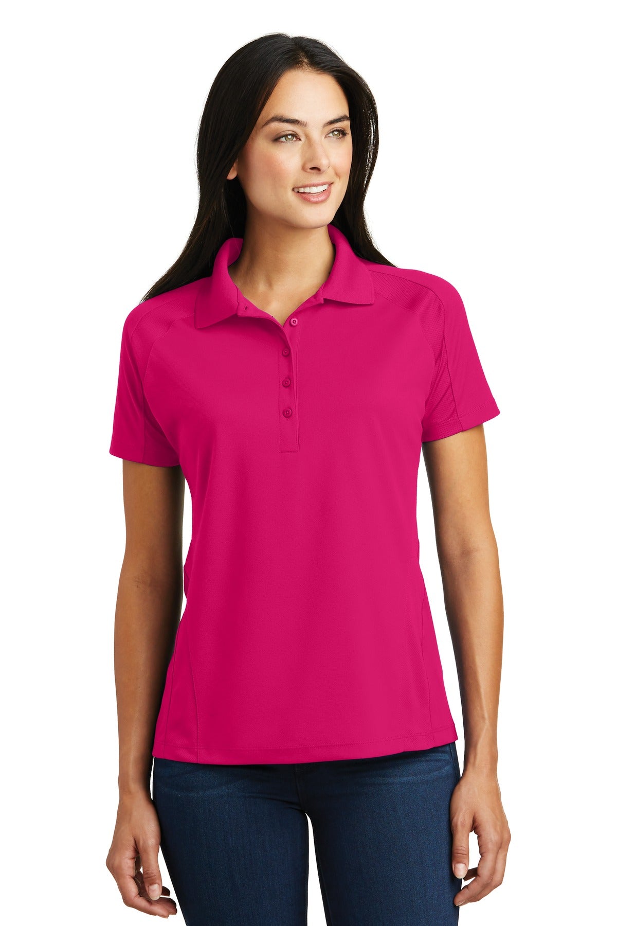 Sport-Tek ® Women's Dri-Mesh ® Pro Polo. L474