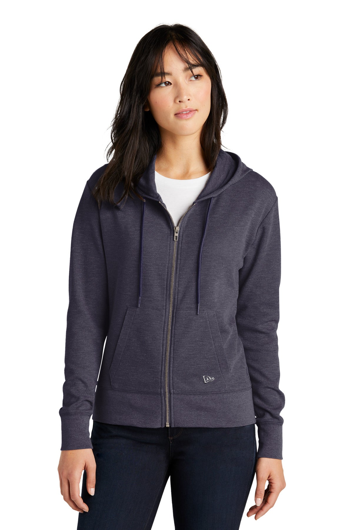New Era ® Women's Thermal Full-Zip Hoodie LNEA141