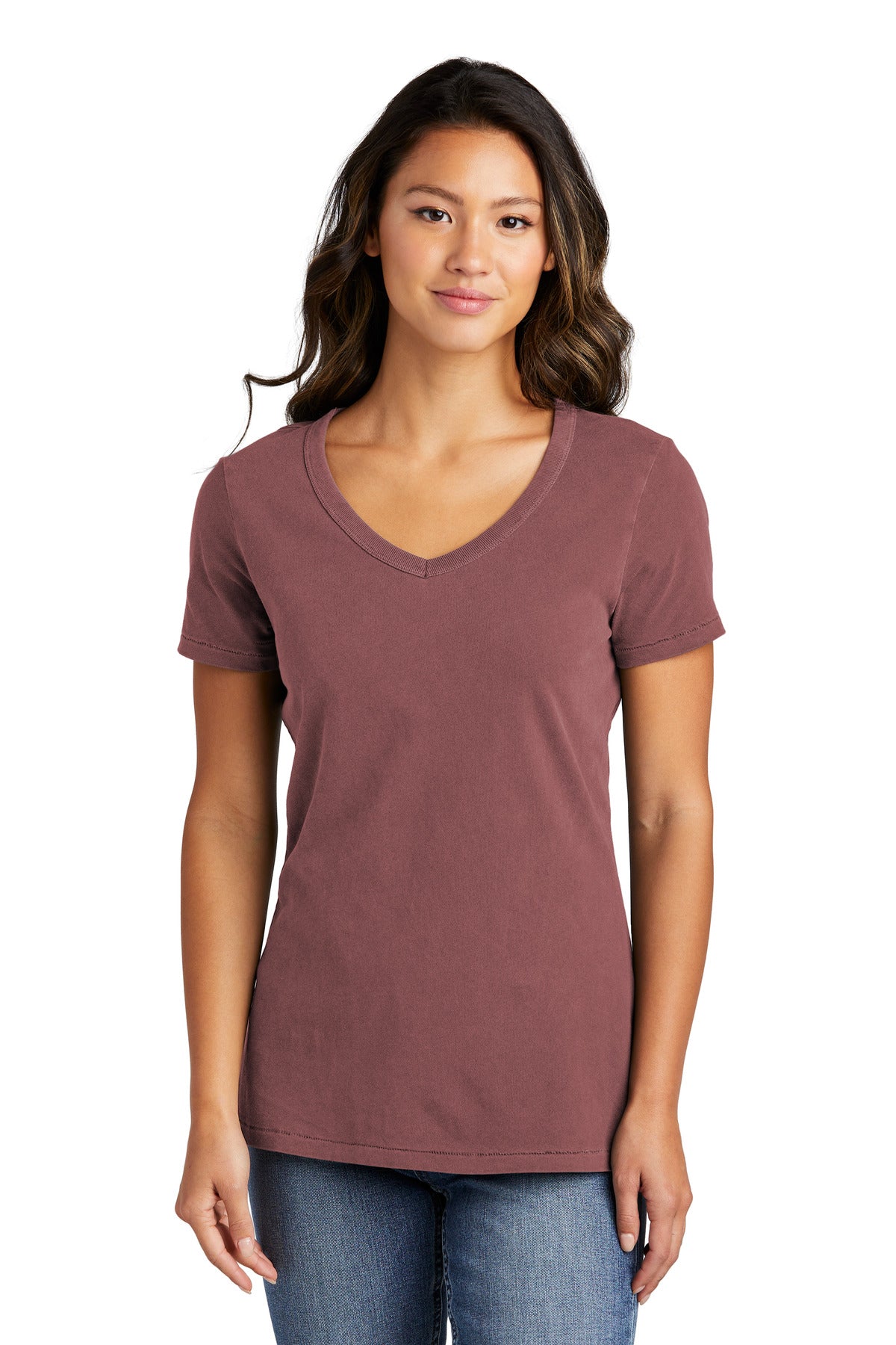 Port & Company ® Women's Beach Wash ® Garment-Dyed V-Neck Tee LPC099V