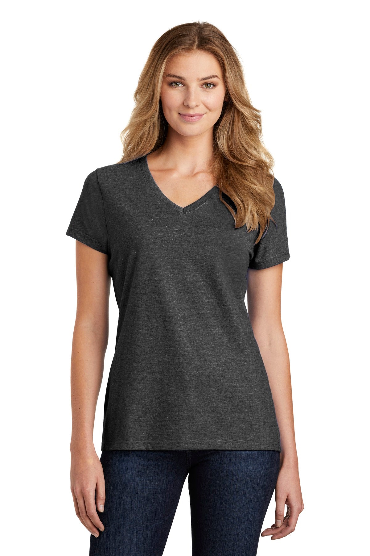 Port & Company ® Women's Fan Favorite ™ Blend V-Neck Tee. LPC455V