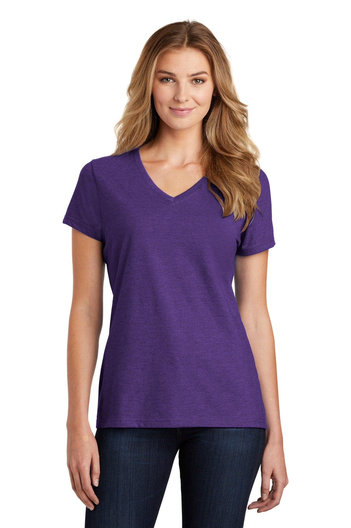 Port & Company ® Women's Fan Favorite ™ Blend V-Neck Tee. LPC455V