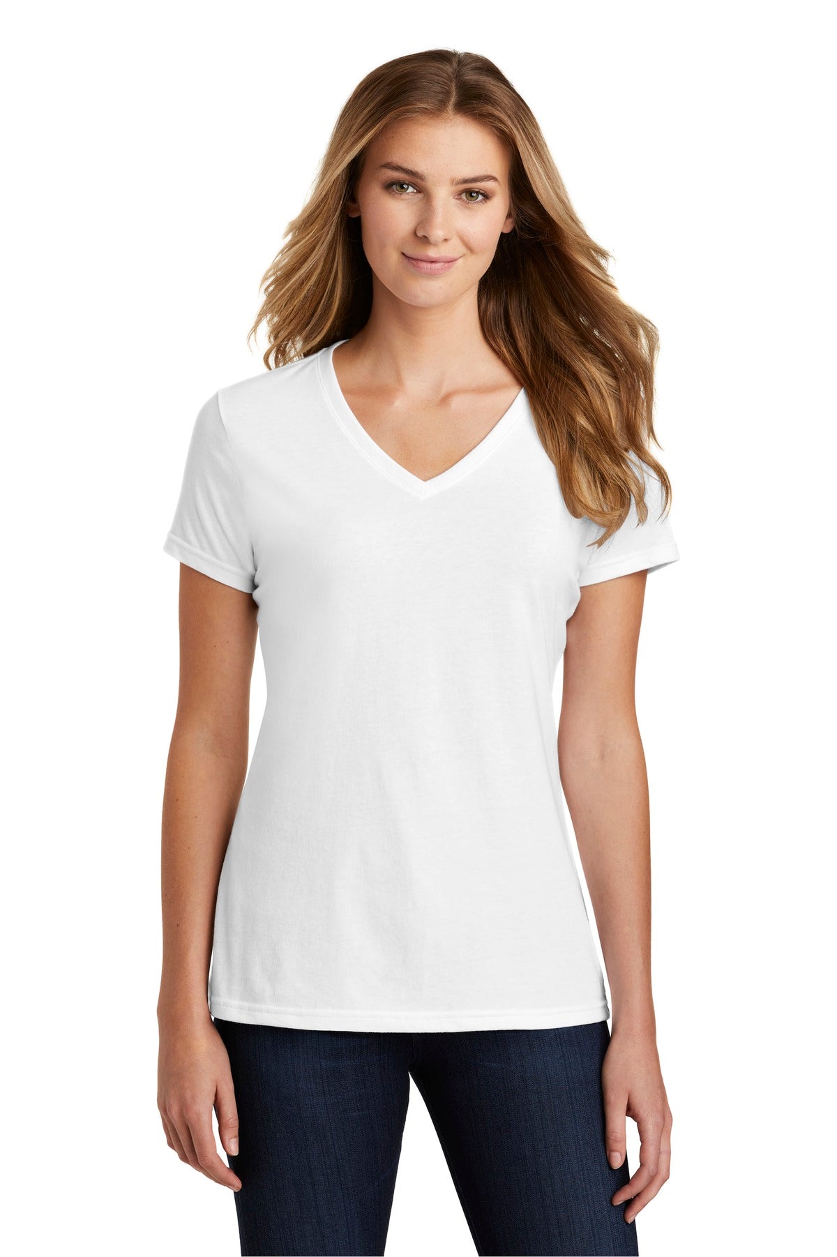 Port & Company ® Women's Fan Favorite ™ Blend V-Neck Tee. LPC455V