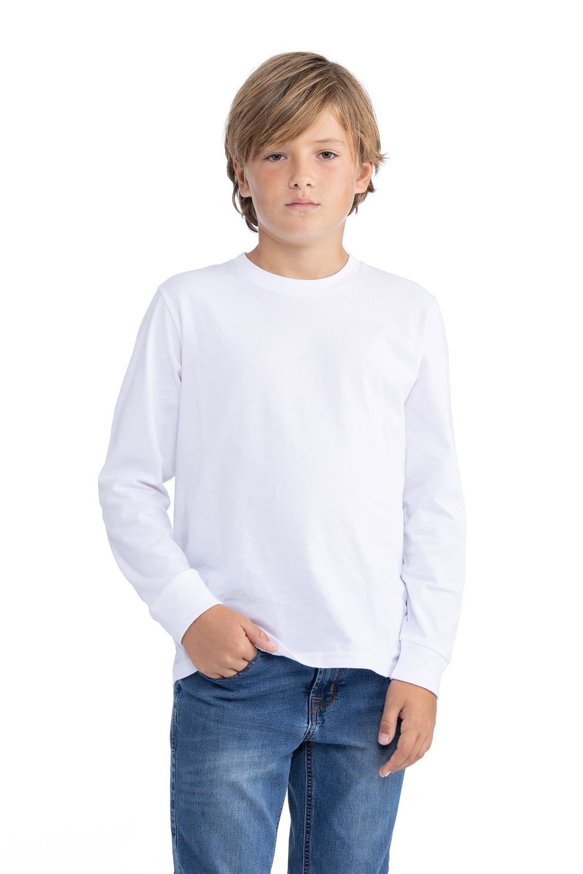 Next Level Apparel ® Youth Cotton Long Sleeve Tee NL3311