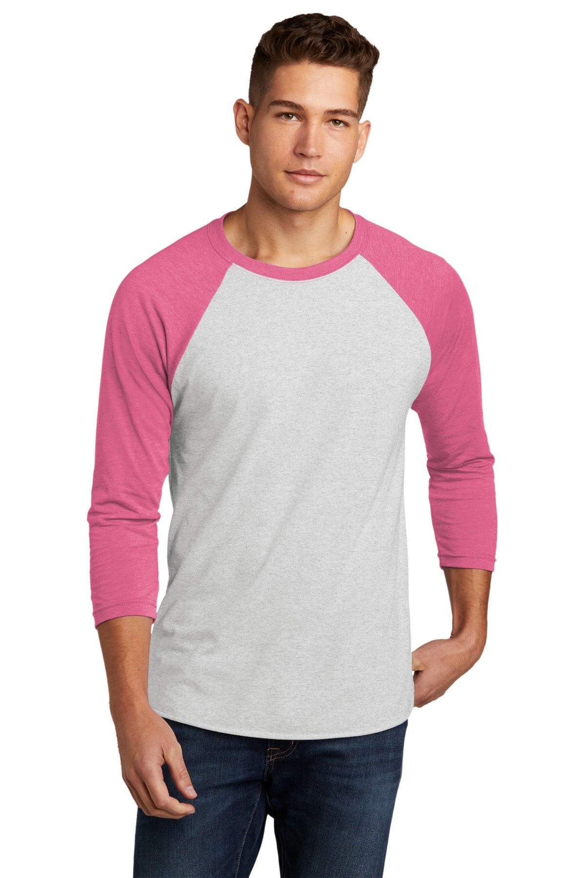 Next Level Apparel ® Unisex Tri-Blend 3/4-Sleeve Raglan Tee. NL6051