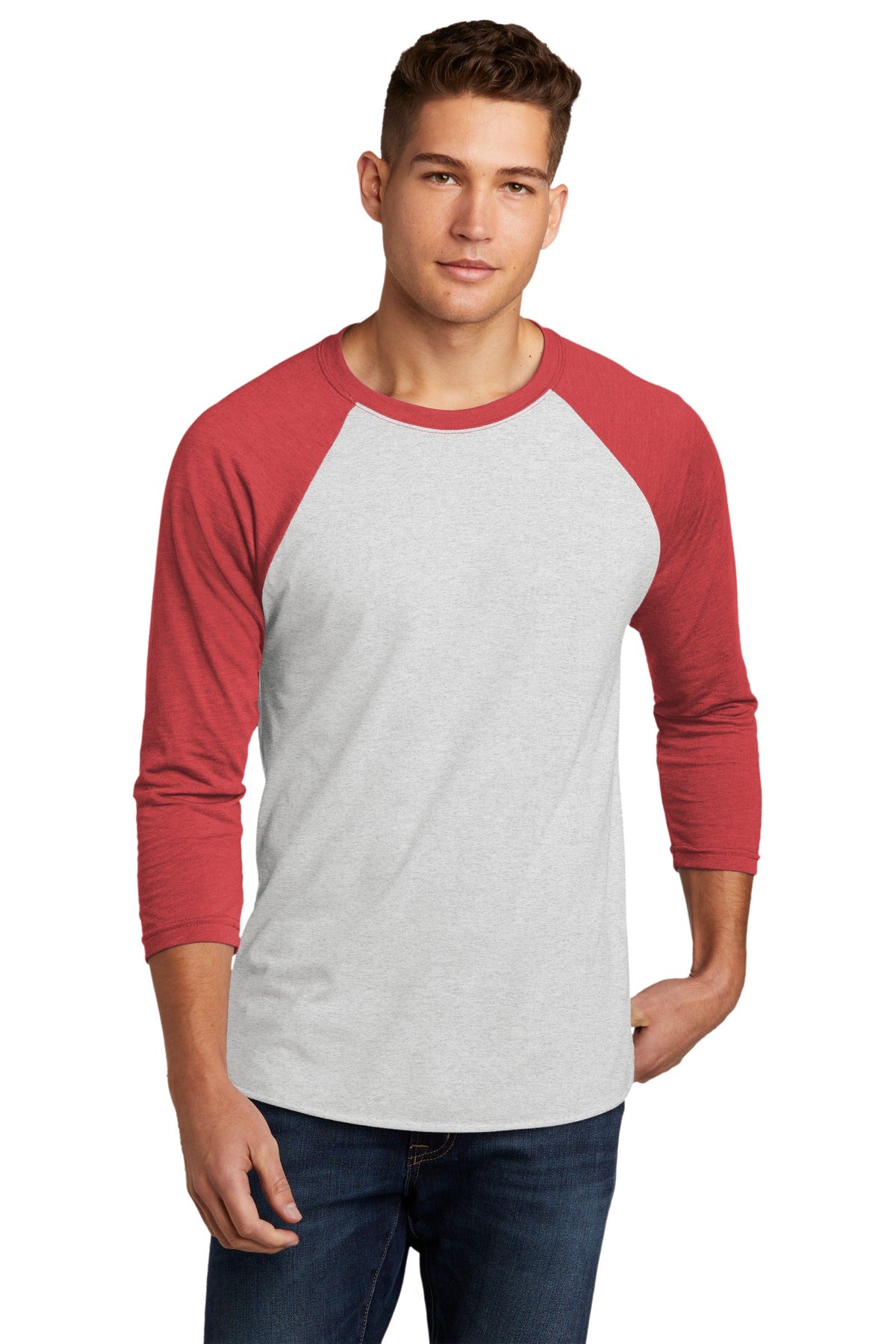 Next Level Apparel ® Unisex Tri-Blend 3/4-Sleeve Raglan Tee. NL6051