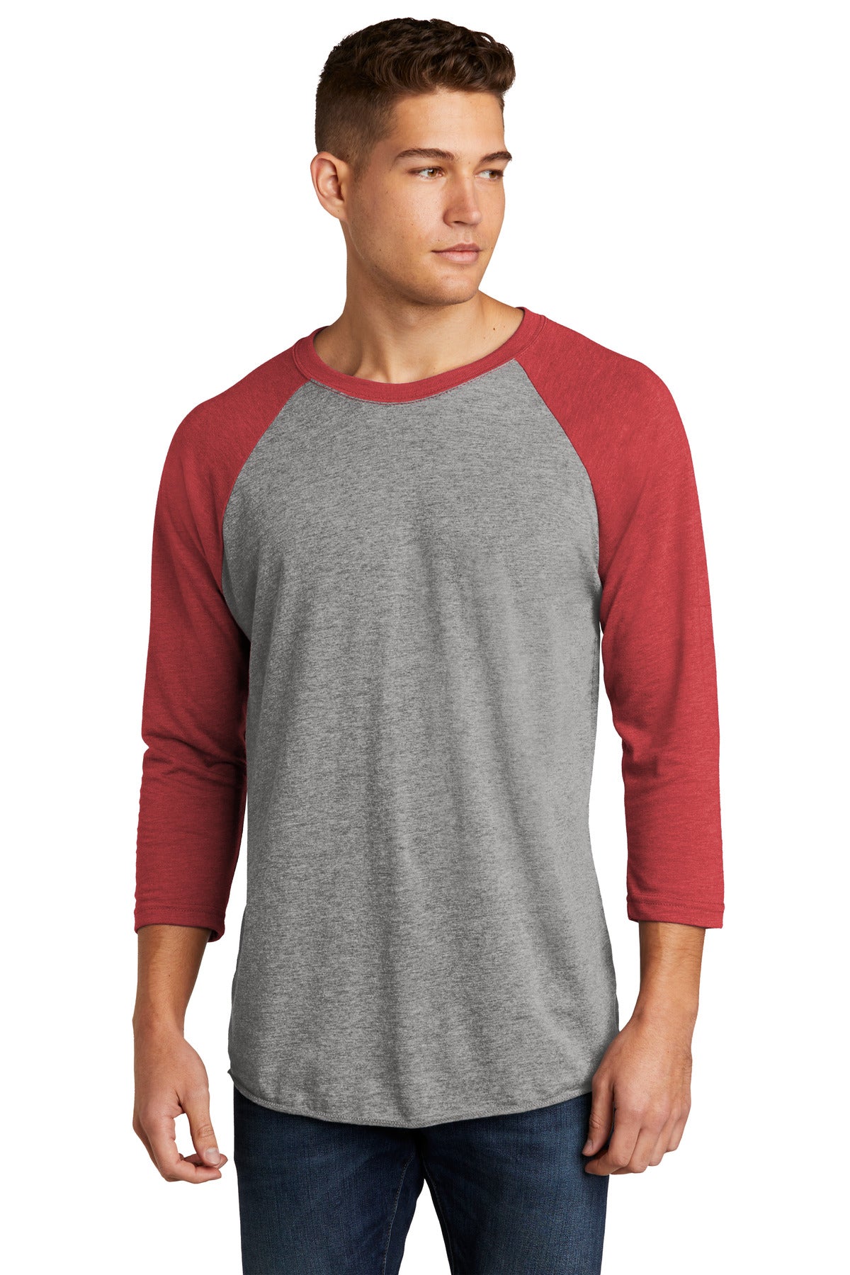 Next Level Apparel ® Unisex Tri-Blend 3/4-Sleeve Raglan Tee. NL6051