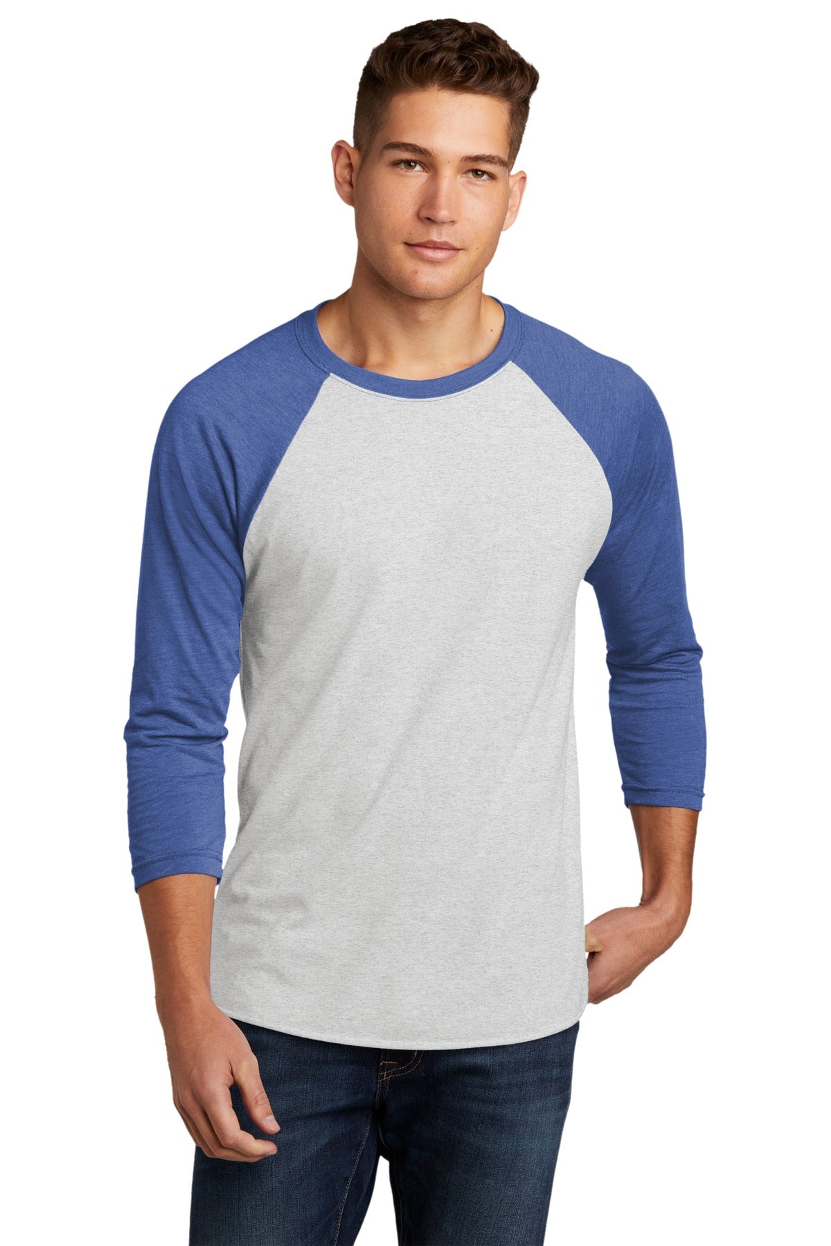 Next Level Apparel ® Unisex Tri-Blend 3/4-Sleeve Raglan Tee. NL6051