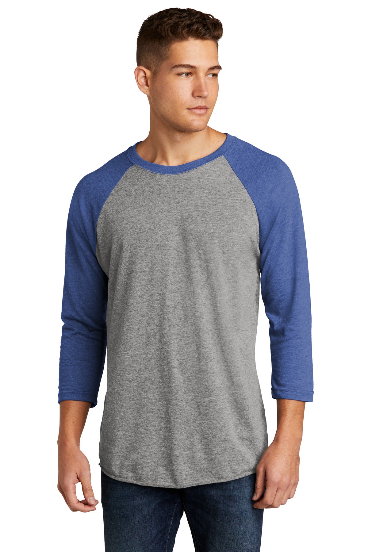 Next Level Apparel ® Unisex Tri-Blend 3/4-Sleeve Raglan Tee. NL6051
