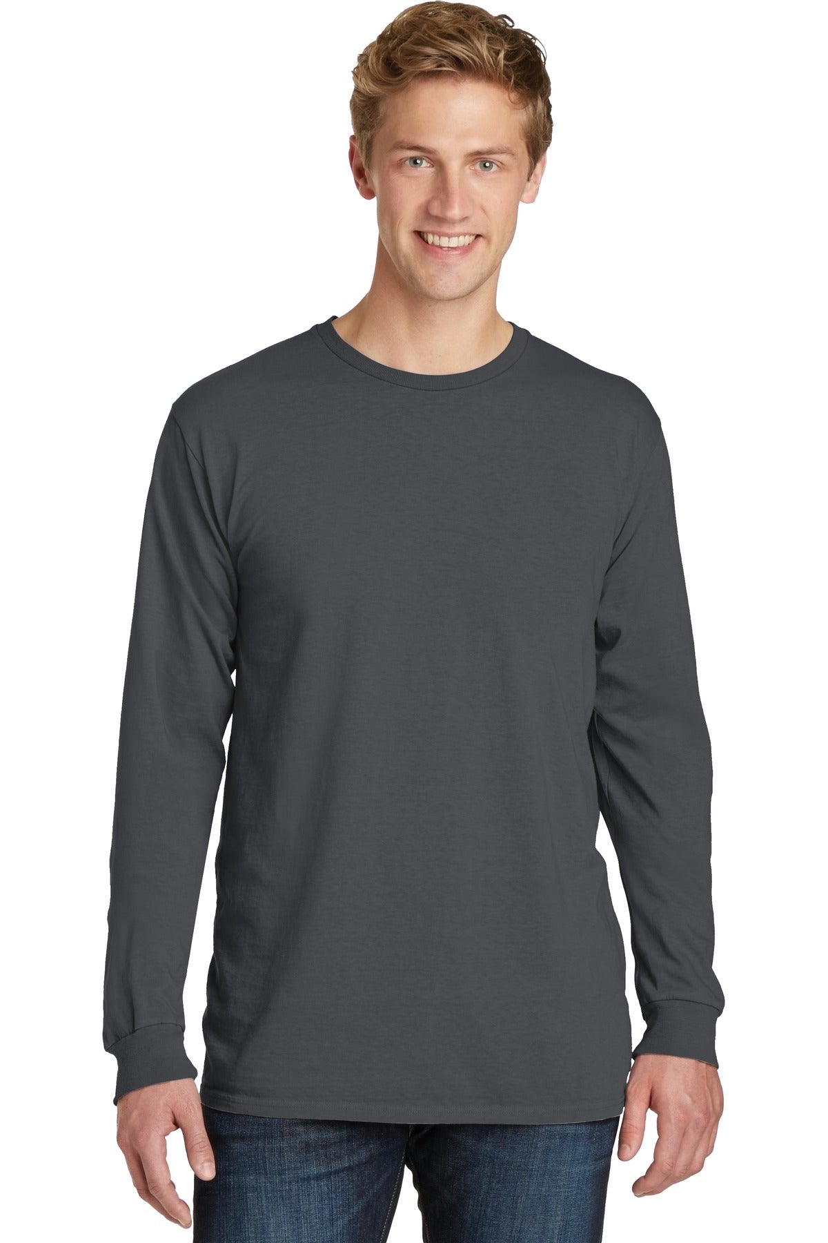 Port & Company ® Beach Wash ® Garment-Dyed Long Sleeve Tee PC099LS