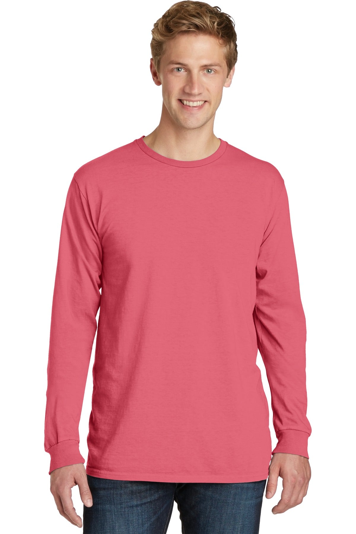 Port & Company ® Beach Wash ® Garment-Dyed Long Sleeve Tee PC099LS